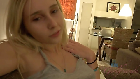 Hot blonde is fucked in her tight ass