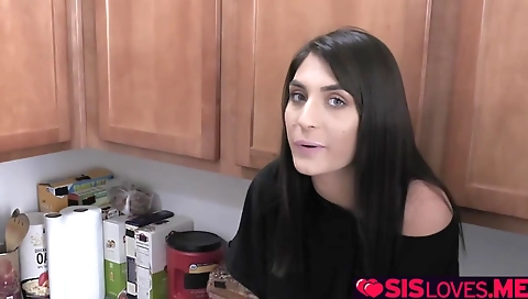 Sexy chick fucked in the kitchen and ass