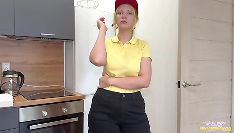 Sexy fuck with a blonde in mientras