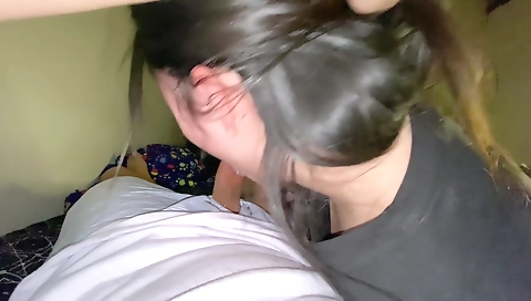 Mature couple fucks in the kitchen and facial