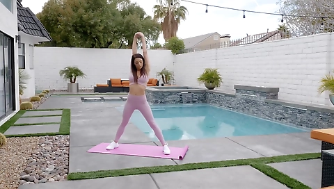 She's first time with two horny