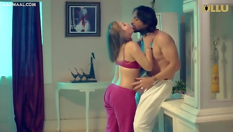 Sexy blonde swallows a huge load